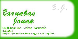 barnabas jonap business card